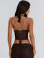 DEBBIE TOP CHOCOLATE Crop Top 
