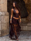DEBBIE TOP CHOCOLATE Crop Top 