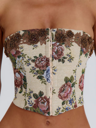 DEIRDRE CORSET TOP BEIGE Corset 