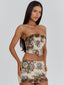 DEIRDRE MINI SKIRT BEIGE Mini Skirt 