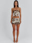 DEIRDRE MINI SKIRT BEIGE Mini Skirt 