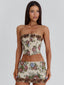 DEIRDRE MINI SKIRT BEIGE Mini Skirt 