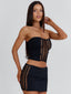 DELICE LONGLINE TOP BLACK Top 