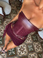 DESIREE MINI DRESS BURGUNDY Mini Dress 