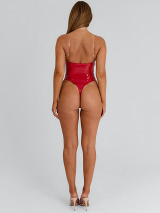 DEVIL BODYSUIT & SKIRT SET RED Mini Skirt 
