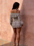 DIANE MINI DRESS TAUPE Mini Dress 