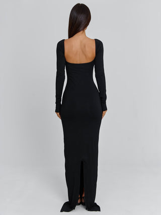 DIONNE LONG SLEEVE MAXI DRESS BLACK Maxi Dress 