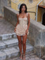 DIVA MINI DRESS TAN Mini Dress 