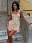 DIVA MINI DRESS TAN Mini Dress 