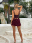 DIVA MINI DRESS BURGUNDY Mini Dress 
