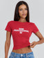 DJ BABY TEE RED Crop Top 