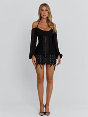 DORELLE MINI DRESS BLACK