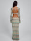 DUNE MAXI SKIRT GREEN STRIPE Maxi Skirt 