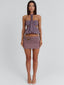 ELEANNOR MINI SKIRT TAUPE Mini Skirt 
