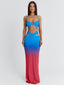 ELLEE MAXI DRESS BLUE OMBRE Maxi Dress 