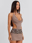 ELLY MINI DRESS BROWN Mini Dress 