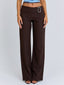 ELYSA PANT BROWN PINSTRIPE Pants 