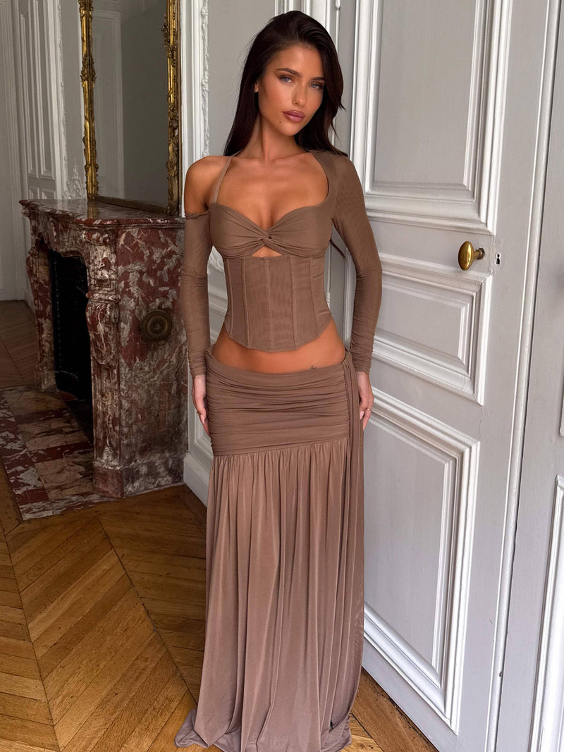 EMBER TOP CHOCOLATE Crop Top 