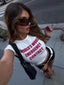 EMERGENCY CONTACT BABY TEE WHITE Baby Tee 