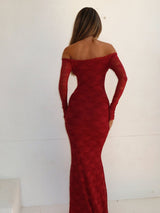 EMERSON MAXI DRESS RED Maxi Dress Romance 