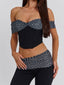 EMIL TOP BLACK POLKA DOT Corset 