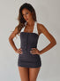 EMMAROSE MINI DRESS CHARCOAL Mini Dress 