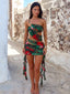 ENA MINI SKIRT RUBY HIBISCUS Mini Skirt 
