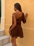 ERICE MINI DRESS CHOCOLATE Mini Dress 