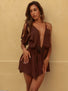 ERICE MINI DRESS CHOCOLATE Mini Dress 