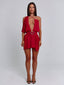 ERICE MINI DRESS DEEP RED Mini Dress 