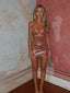 MESSIE MINI SKIRT GOLDEN CRYSTAL Mini Skirt 