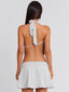 ESTHAE MINI DRESS GREY STRIPE Mini Dress 