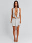 ESTHAE MINI DRESS GREY STRIPE Mini Dress 