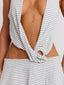 ESTHAE MINI DRESS GREY STRIPE Mini Dress 