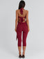 EUGENIA CAPRI JUMPSUIT BURGUNDY Jumpsuit 
