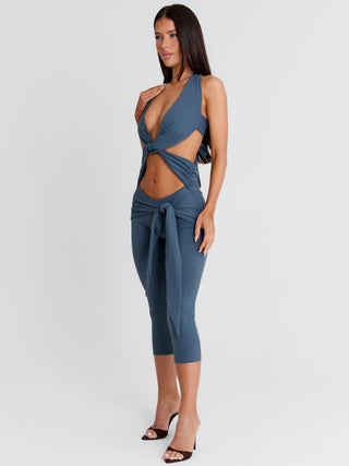 EUGENIA CAPRI JUMPSUIT SLATE Jumpsuit 