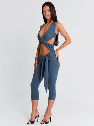 EUGENIA CAPRI JUMPSUIT SLATE Jumpsuit 