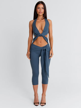 EUGENIA CAPRI JUMPSUIT SLATE Jumpsuit 