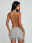 EVANE TOP SILVER Crop Top 