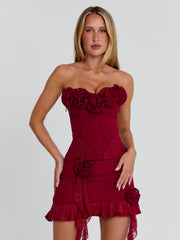 EVELANE TOP RED