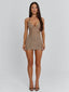 EVIANA MINI DRESS TAN Mini Dress 