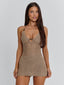 EVIANA MINI DRESS TAN Mini Dress 