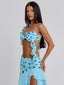 FARWIN MAXI SKIRT BLUE POLKA DOT Maxi Skirt 