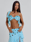 FARWIN MAXI SKIRT BLUE POLKA DOT Maxi Skirt 