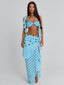 FARWIN MAXI SKIRT BLUE POLKA DOT Maxi Skirt 