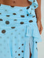 FARWIN MAXI SKIRT BLUE POLKA DOT Maxi Skirt 