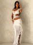 FION MAXI SKIRT BRIGHT WHITE Maxi Skirt 