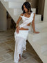 FION MAXI SKIRT BRIGHT WHITE Maxi Skirt 