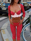 FRIEDA CAPRI PANT RED POLKA DOT Pants 