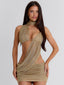 GABE MINI DRESS GOLD Mini Dress 